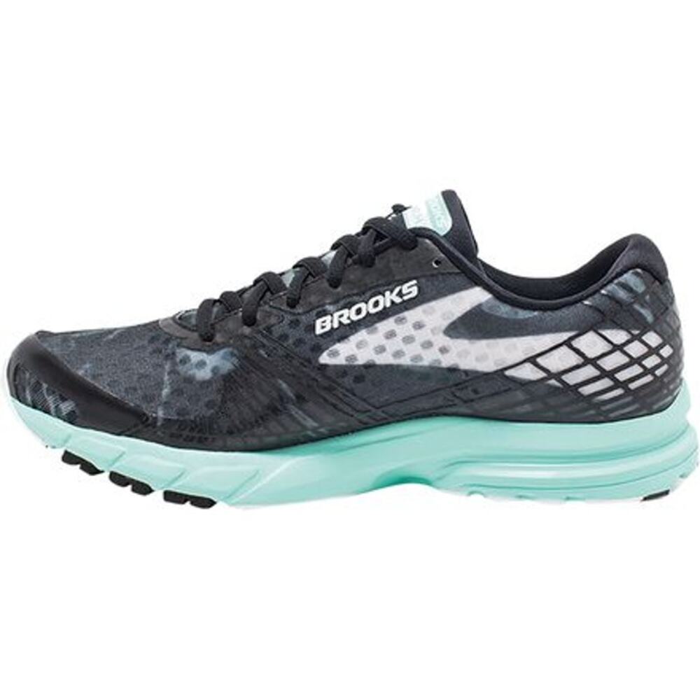 Brooks Launch 3 Womens Sneakers Black Aqua Running Shoes Size 9.5